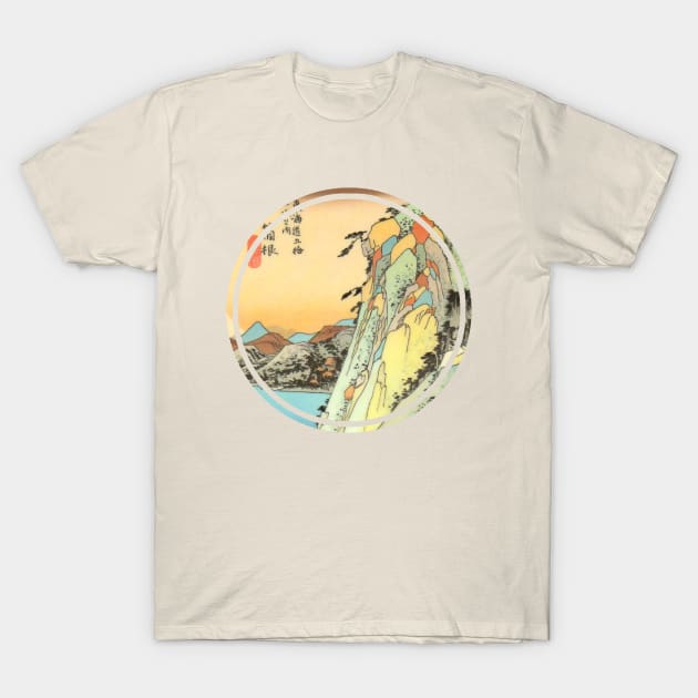 Japanese mountain painting T-Shirt by Bearpear